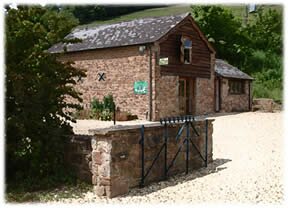 Path towards an entrance at Harts Barn