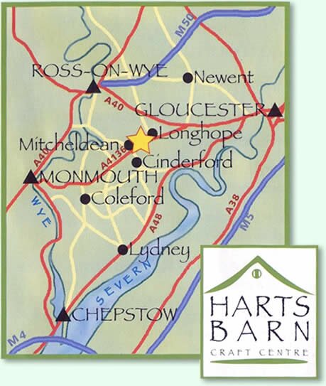 Harts Barn Craft Centre Location Map