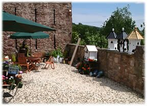 Yard area around Harts Barn